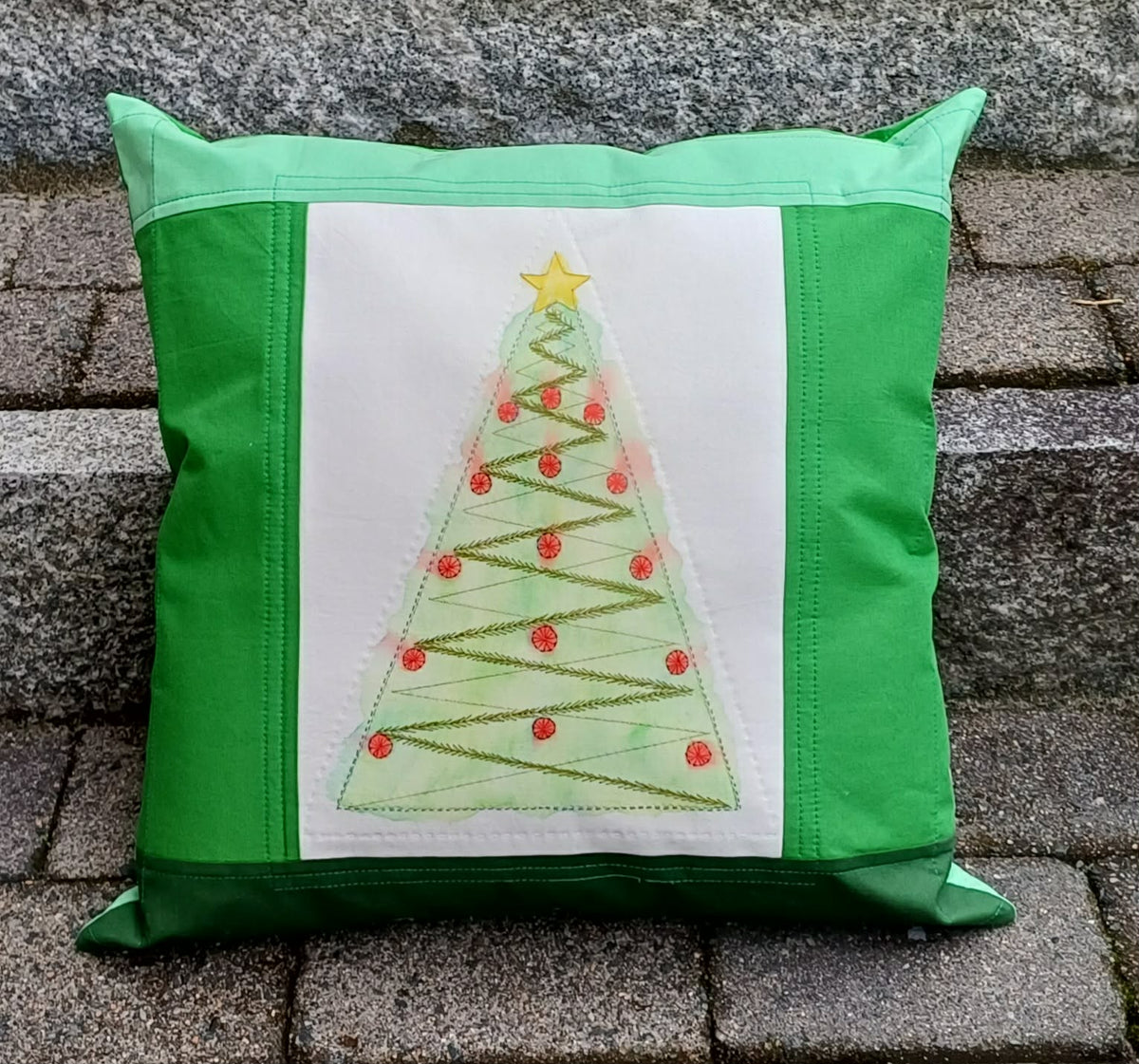 Kissenbezug - Aquarell - Weihnachten
